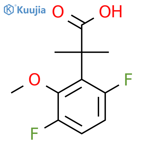 2-(3,6-Difluoro-2-methoxyphenyl)-2-methylpropanoic acid structure
