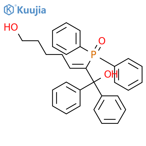 2-Heptene-1,7-diol, 2-(diphenylphosphinyl)-1,1-diphenyl-, (E)- structure