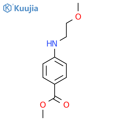 methyl 4-(2-methoxyethyl)aminobenzoate structure