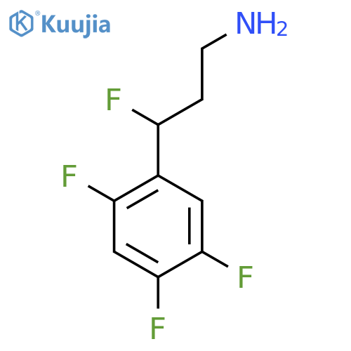 3-Fluoro-3-(2,4,5-trifluorophenyl)propan-1-amine structure