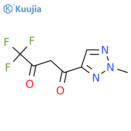 4,4,4-trifluoro-1-(2-methyl-2H-1,2,3-triazol-4-yl)butane-1,3-dione structure