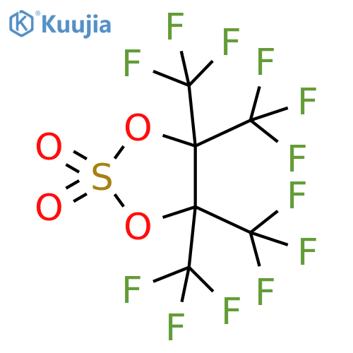 1,3,2-Dioxathiolane, 4,4,5,5-tetrakis(trifluoromethyl)-, 2,2-dioxide structure