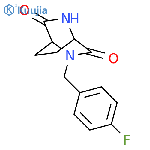 2,5-Diazabicyclo[2.2.2]octane-3,6-dione, 2-[(4-fluorophenyl)methyl]- structure