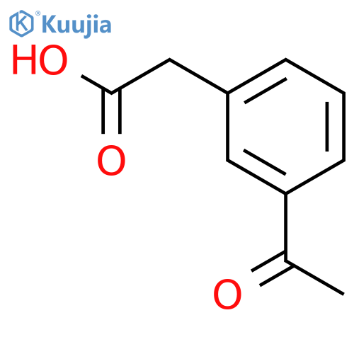 BENZENEACETIC ACID,3-ACETYL structure
