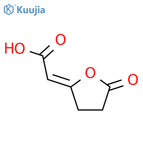 (2z)-2-(5-oxooxolan-2-ylidene)acetic Acid structure