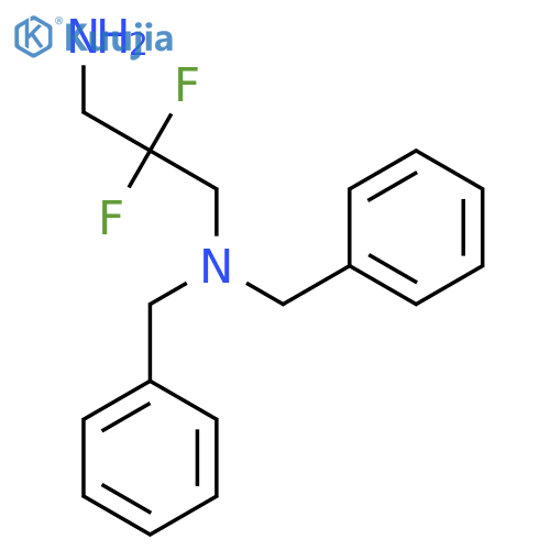 (3-Amino-2,2-difluoropropyl)dibenzylamine structure