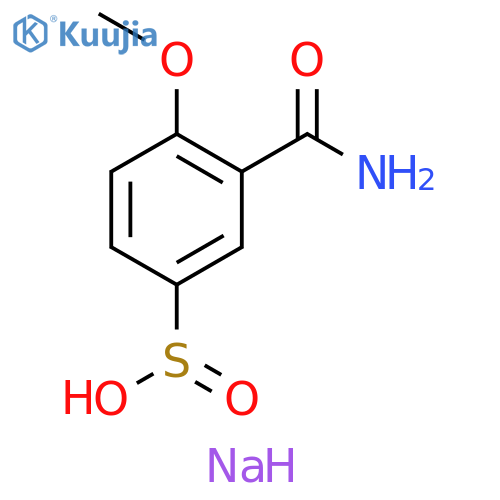 3-carbamoyl-4-methoxybenzenesulfinate structure