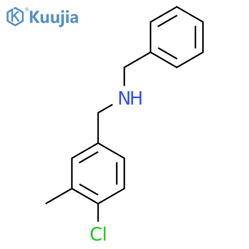 Benzyl[(4-chloro-3-methylphenyl)methyl]amine structure