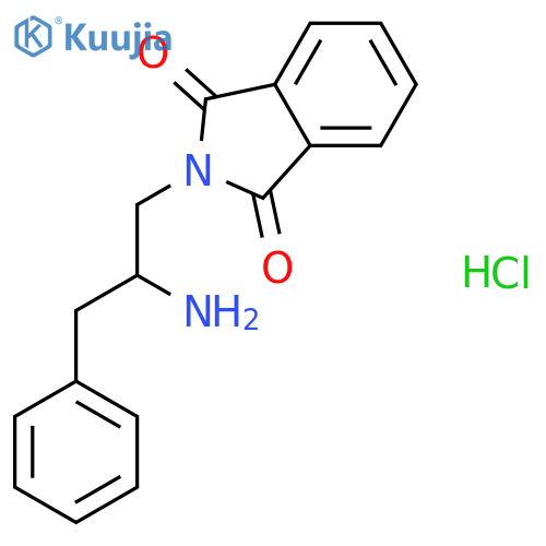 (S)-2-(2-Amino-3-phenylpropyl)isoindoline-1,3-dione hydrochloride structure