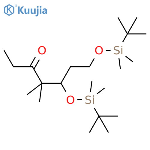 (5S)-5,7-Bis-{tert-butyldimethylsilyl)oxy}-4,4-dimethylheptan-3-one structure