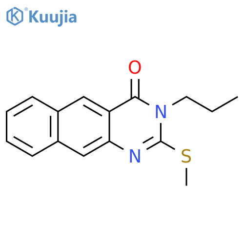 Benzo[g]quinazolin-4(3H)-one, 2-(methylthio)-3-propyl- structure