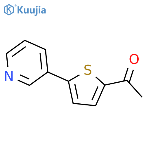 1-(5-(pyridin-3-yl)thiophen-2-yl)ethan-1-one structure