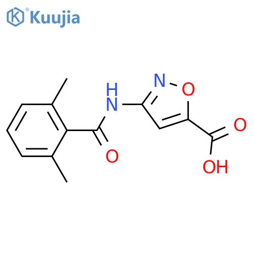 5-Isoxazolecarboxylic acid, 3-[(2,6-dimethylbenzoyl)amino]- structure