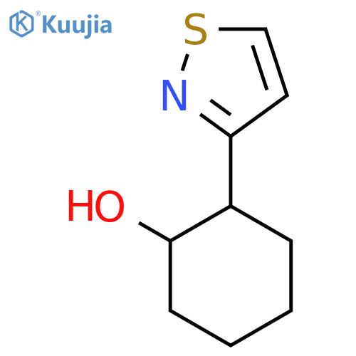 2-(1,2-Thiazol-3-yl)cyclohexan-1-ol structure