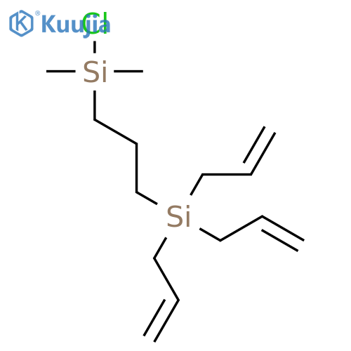 Silane, [3-(chlorodimethylsilyl)propyl]tri-2-propenyl- structure