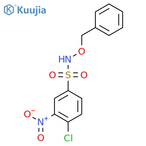N-(benzyloxy)-4-chloro-3-nitrobenzene-1-sulfonamide structure