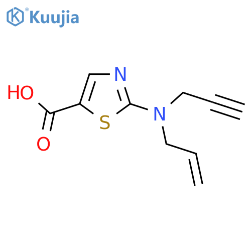 2-[(Prop-2-en-1-yl)(prop-2-yn-1-yl)amino]-1,3-thiazole-5-carboxylic acid structure