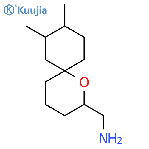 {8,9-Dimethyl-1-oxaspiro[5.5]undecan-2-yl}methanamine structure