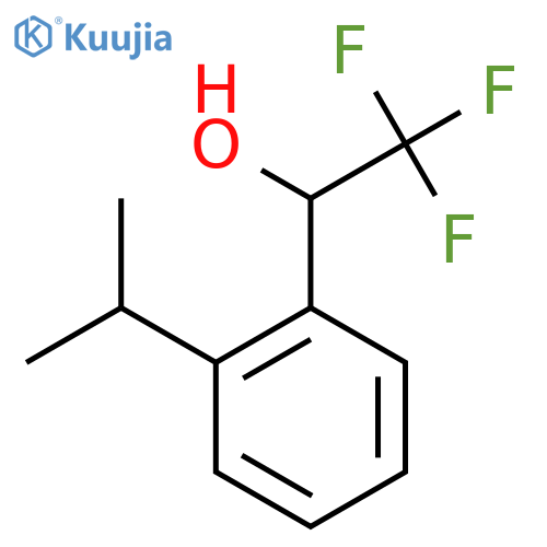 2,2,2-Trifluoro-1-(2-propan-2-ylphenyl)ethanol structure