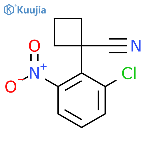 1-(2-Chloro-6-nitrophenyl)cyclobutane-1-carbonitrile structure
