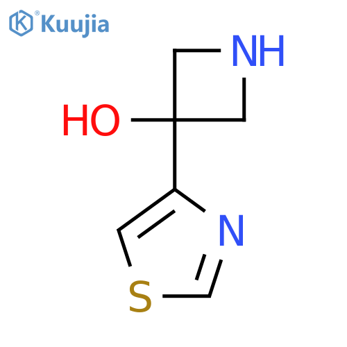 3-(1,3-Thiazol-4-yl)azetidin-3-ol structure