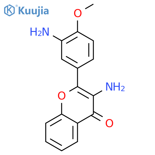 3-amino-2-(3-amino-4-methoxyphenyl)chromen-4-one structure