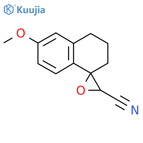 6-methoxy-3,4-dihydro-2H-spiro[naphthalene-1,2'-oxirane]-3'-carbonitrile structure