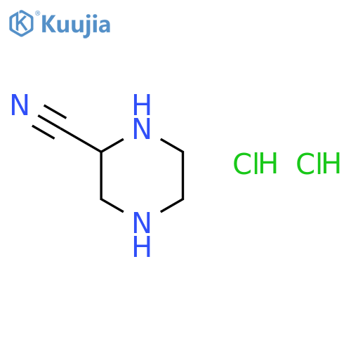 piperazine-2-carbonitrile;dihydrochloride structure