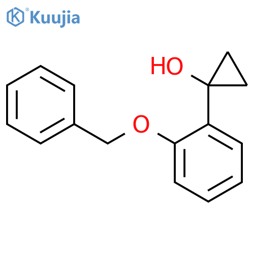 1-[2-(Benzyloxy)phenyl]cyclopropan-1-ol structure