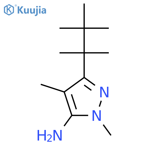 1,4-dimethyl-3-(2,3,3-trimethylbutan-2-yl)-1H-pyrazol-5-amine structure