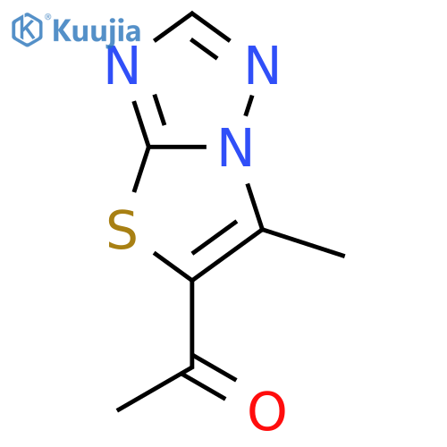 1-{6-Methyl-1,2,4triazolo3,2-b1,3thiazol-5-yl}ethan-1-one structure