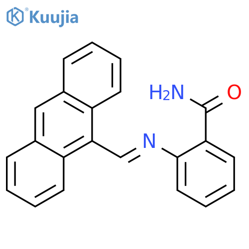 Benzamide, 2-[(9-anthracenylmethylene)amino]- structure
