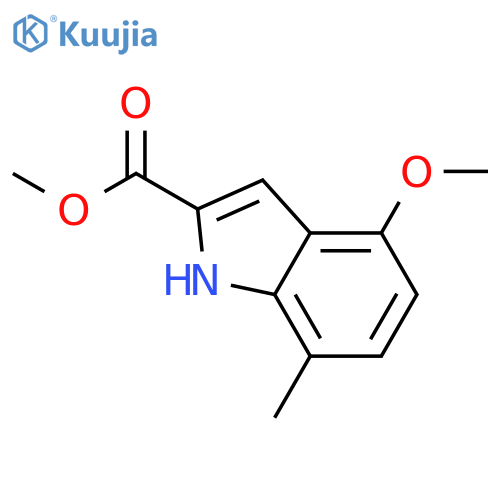 Methyl 4-methoxy-7-methyl-1h-indole-2-carboxylate structure