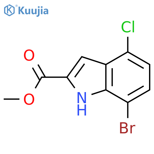 methyl 7-bromo-4-chloro-1H-indole-2-carboxylate structure