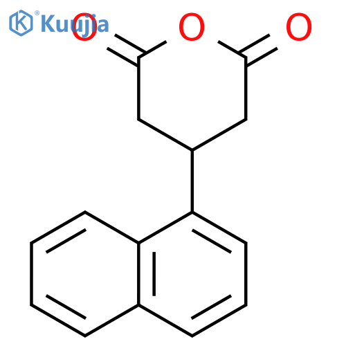 2H-Pyran-2,6(3H)-dione, dihydro-4-(1-naphthalenyl)- structure