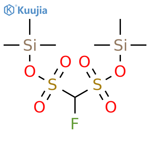Methanedisulfonic acid, fluoro-, bis(trimethylsilyl) ester structure