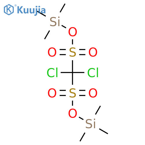 Methanedisulfonic acid, dichloro-, bis(trimethylsilyl) ester structure