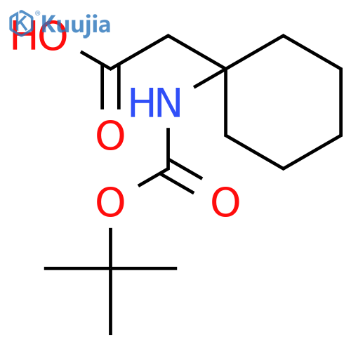 N-Boc-2-(1-aminocyclohexyl) acetic Acid structure