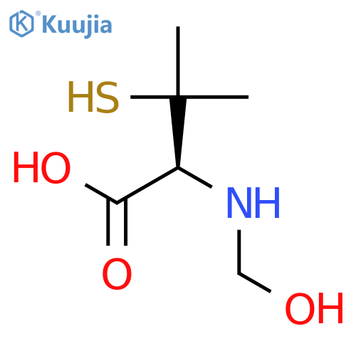 D-VALINE, N-(HYDROXYMETHYL)-3-MERCAPTO- structure