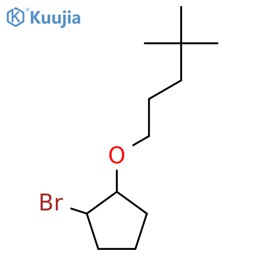 1-Bromo-2-[(4,4-dimethylpentyl)oxy]cyclopentane structure