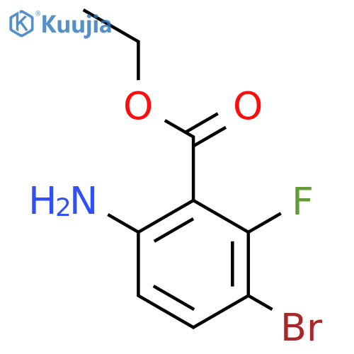 Ethyl 6-amino-3-bromo-2-fluorobenzoate structure