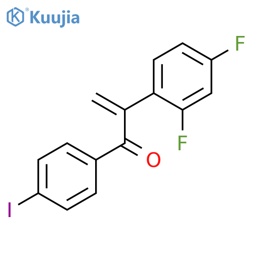 2-Propen-1-one, 2-(2,4-difluorophenyl)-1-(4-iodophenyl)- structure