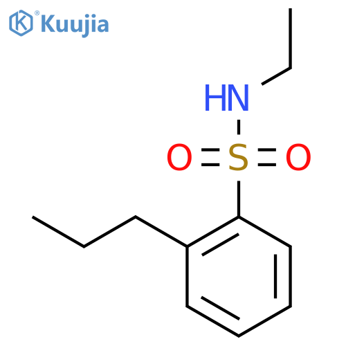 N-ethyl-2-propylbenzene-1-sulfonamide structure