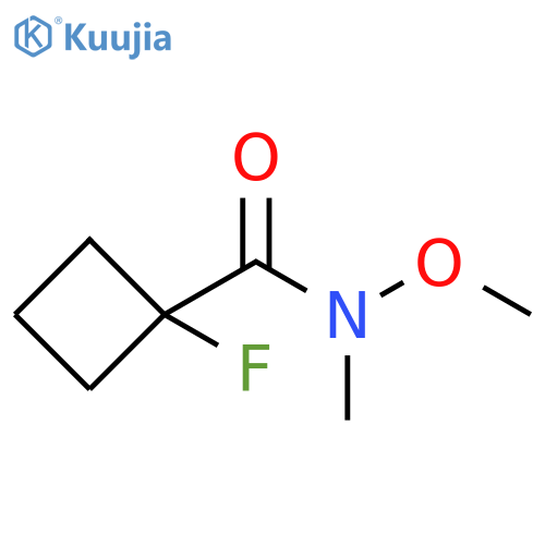 Cyclobutanecarboxamide, 1-fluoro-N-methoxy-N-methyl- structure