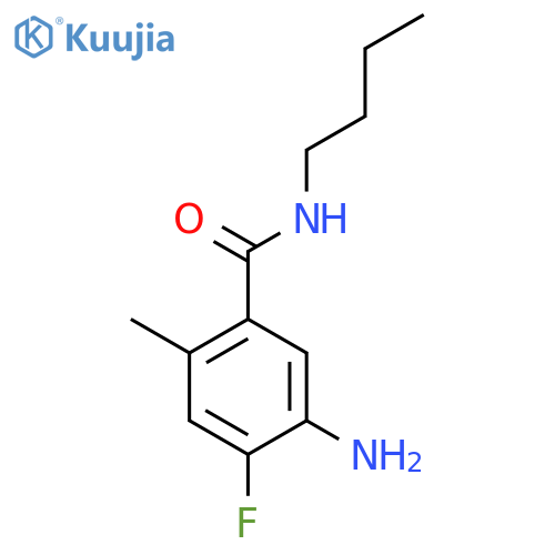 5-Amino-N-butyl-4-fluoro-2-methylbenzamide structure