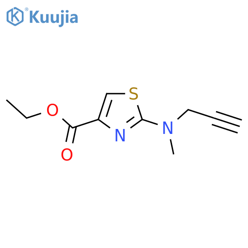 Ethyl 2-[methyl(prop-2-yn-1-yl)amino]-1,3-thiazole-4-carboxylate structure
