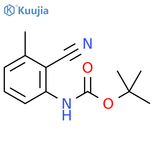 tert-Butyl (2-cyano-3-methylphenyl)carbamate structure