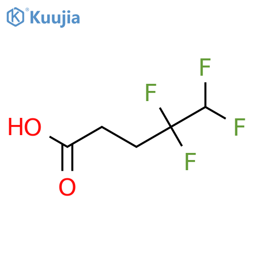4,4,5,5-Tetrafluoropentanoic acid structure