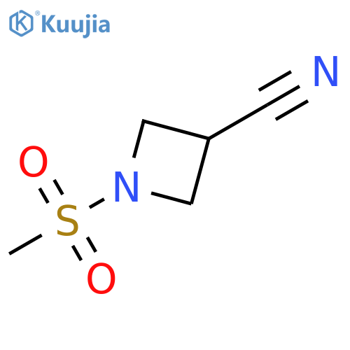 1-methanesulfonylazetidine-3-carbonitrile structure