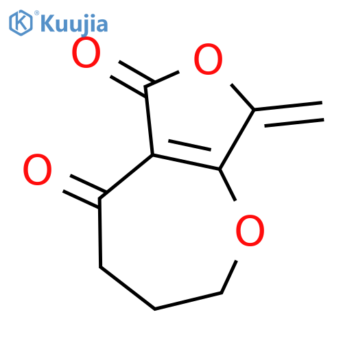 8-Methylen-3,4-dihydro-2H,8H-furo[3,4-b]oxepin-5,6-dion structure